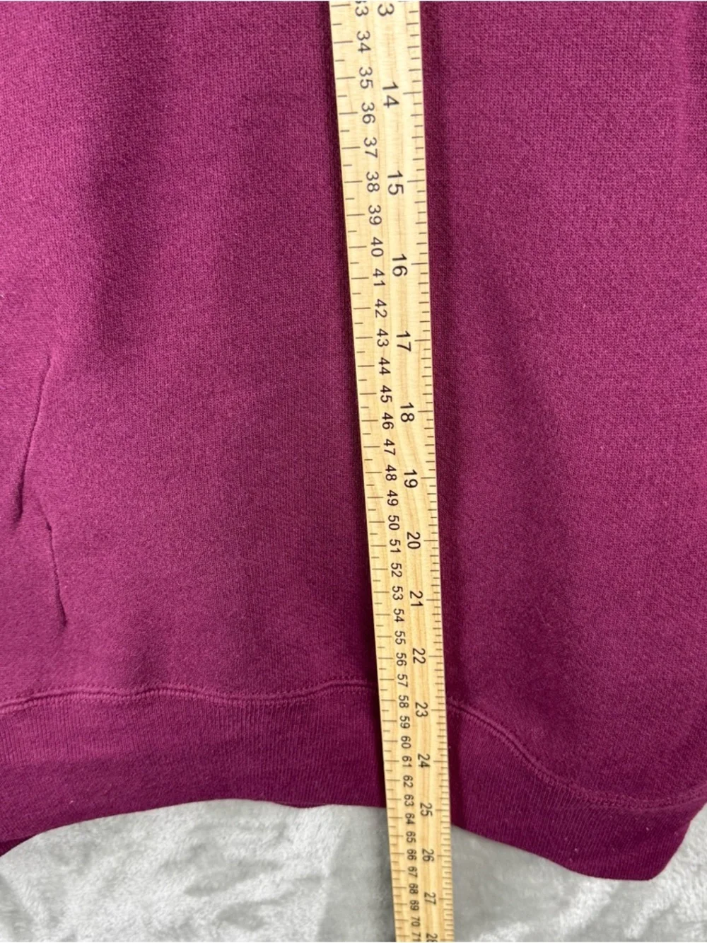 Vintage 80s‎ Blank Heather Maroon Discus Pullover Crewneck Sweatshirt USA S/M